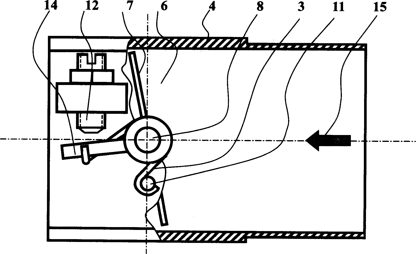 Electronic air throttling flap body