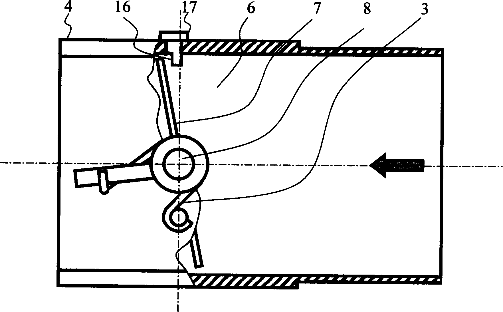 Electronic air throttling flap body