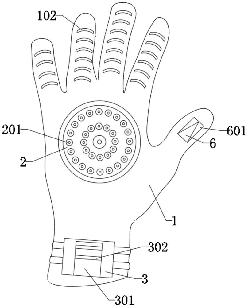 Soil digging glove special for garden planting