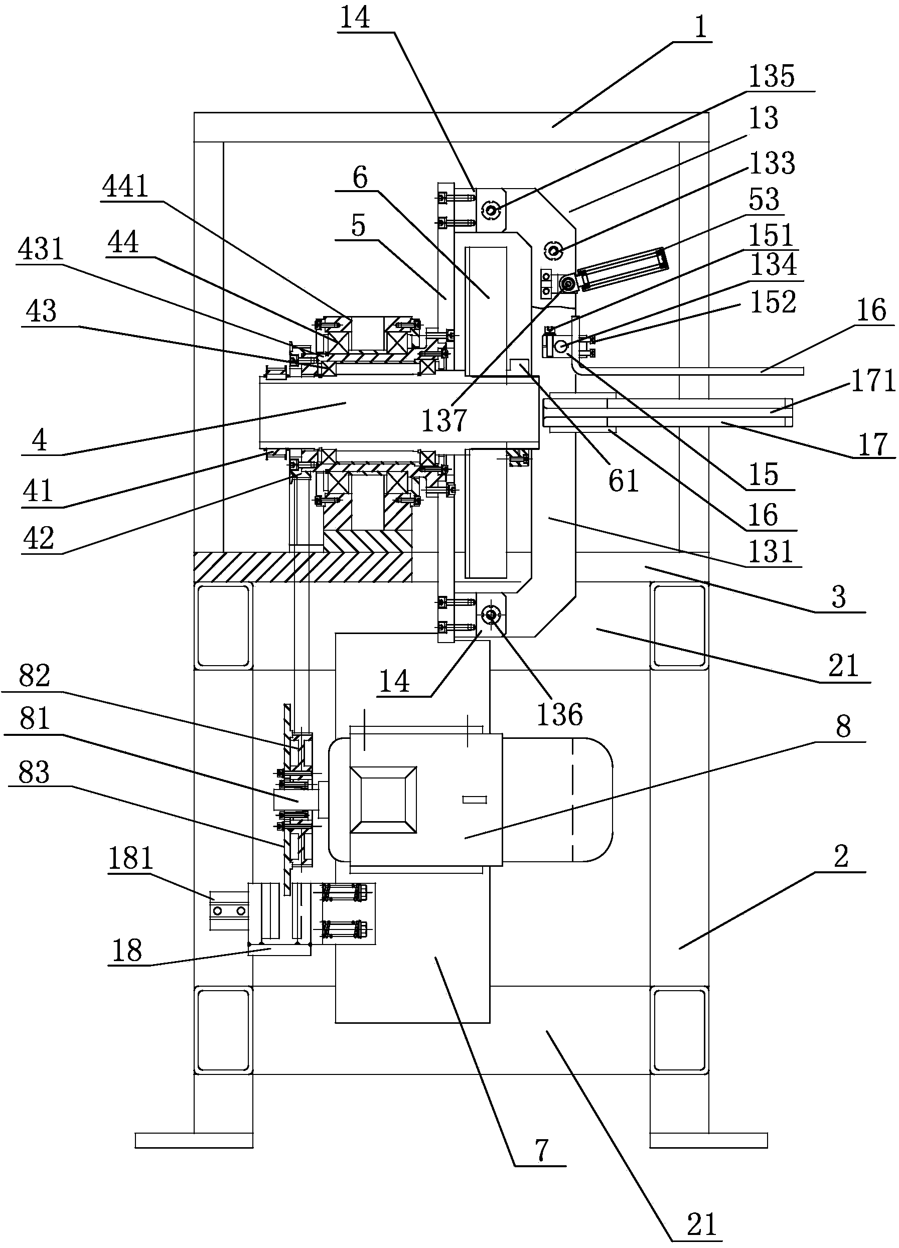 Concentric type double-motor control wrapping machine