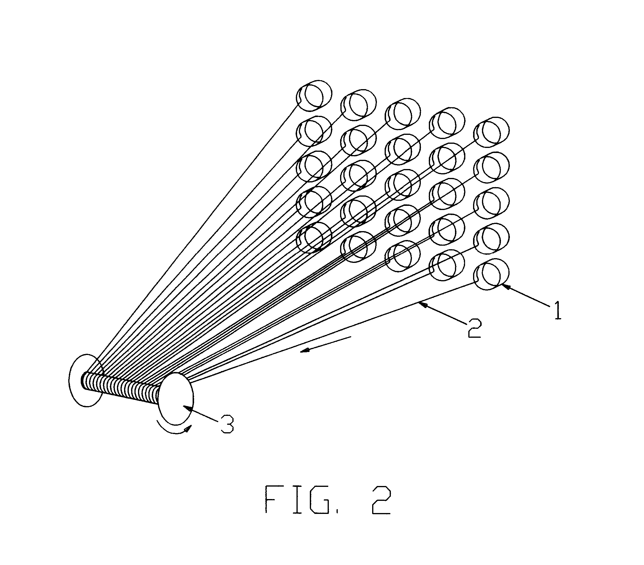 Process for making a warp beam of untwisted fiberglass strands