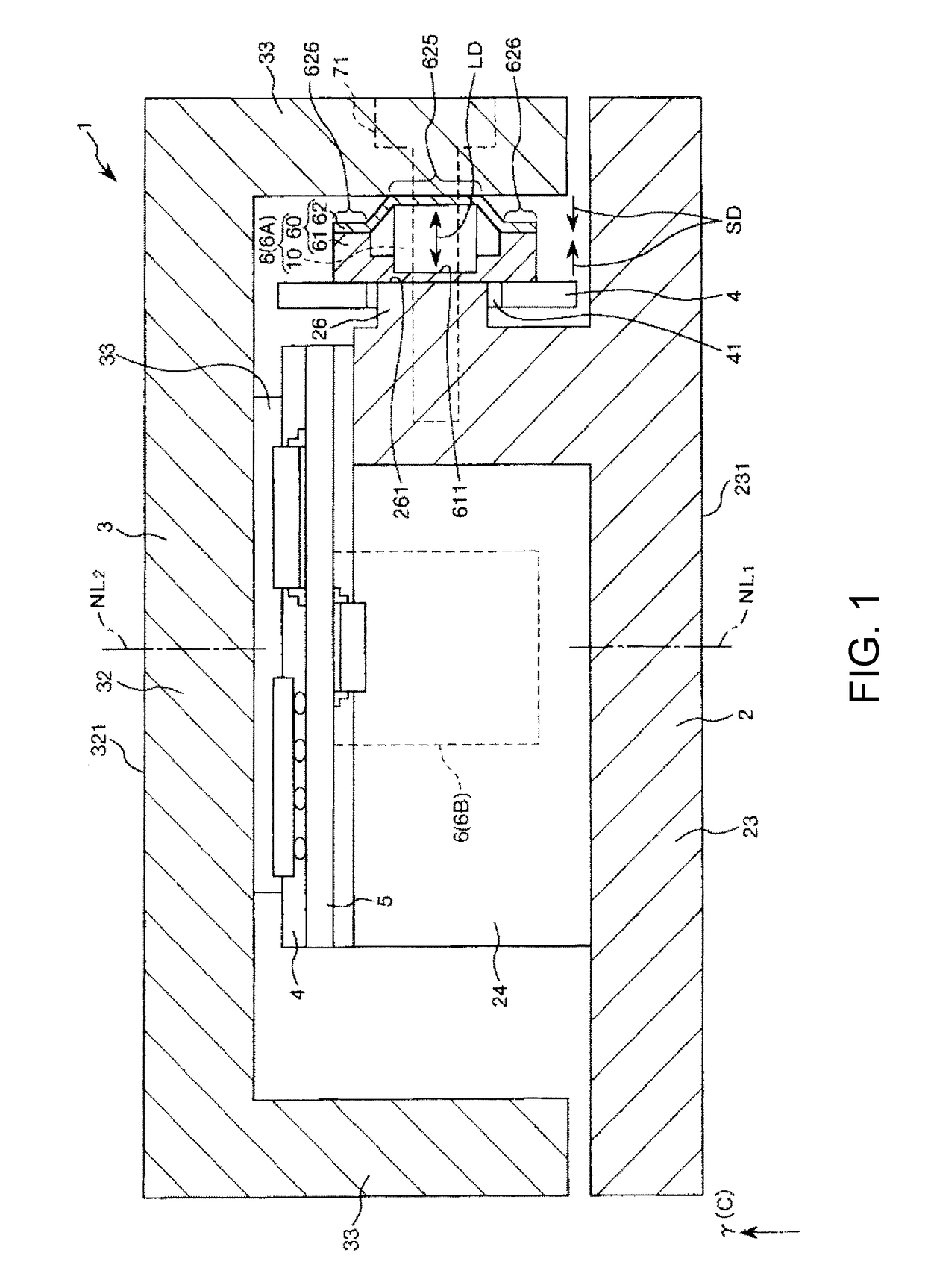 Force detecting device, robot, electronic component conveying apparatus