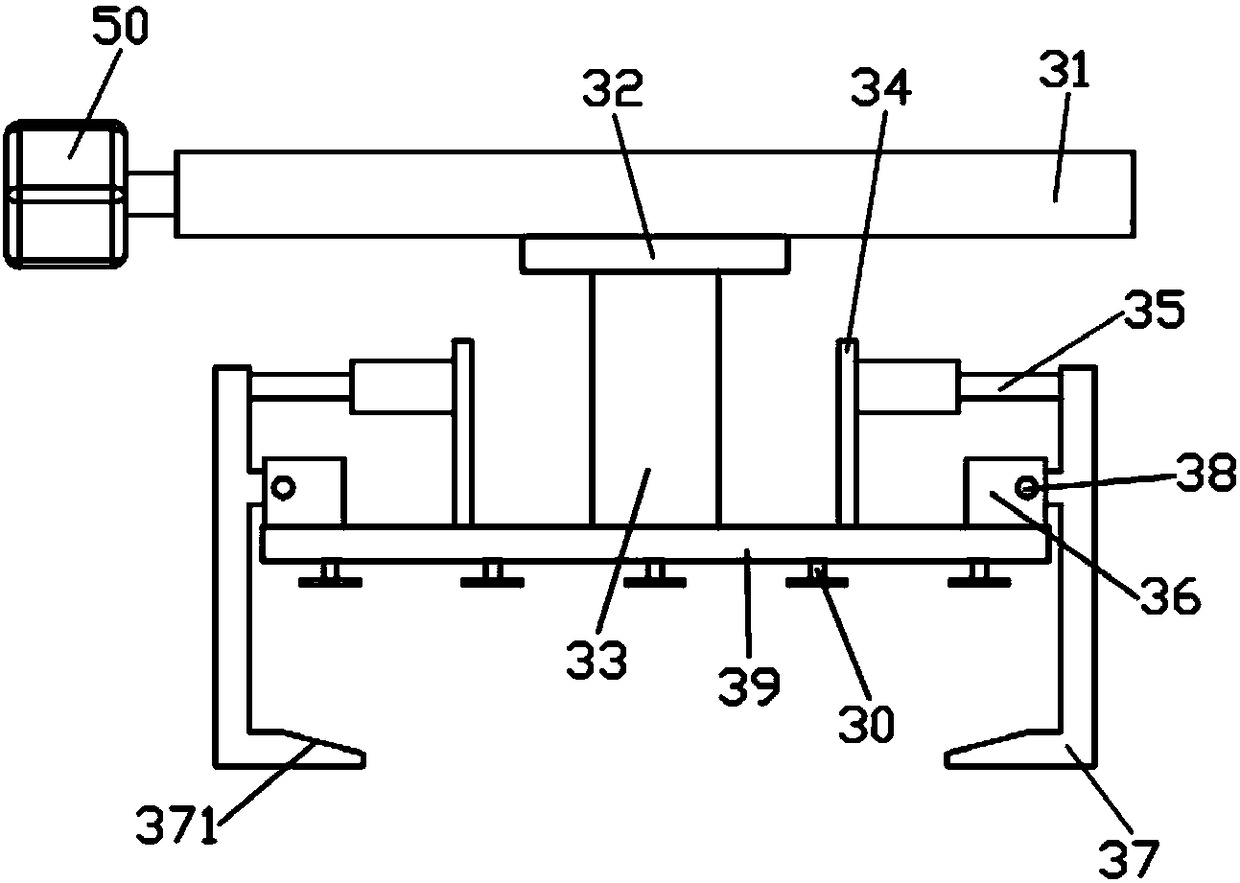 Palletizing and packing device for exterior wall tiles