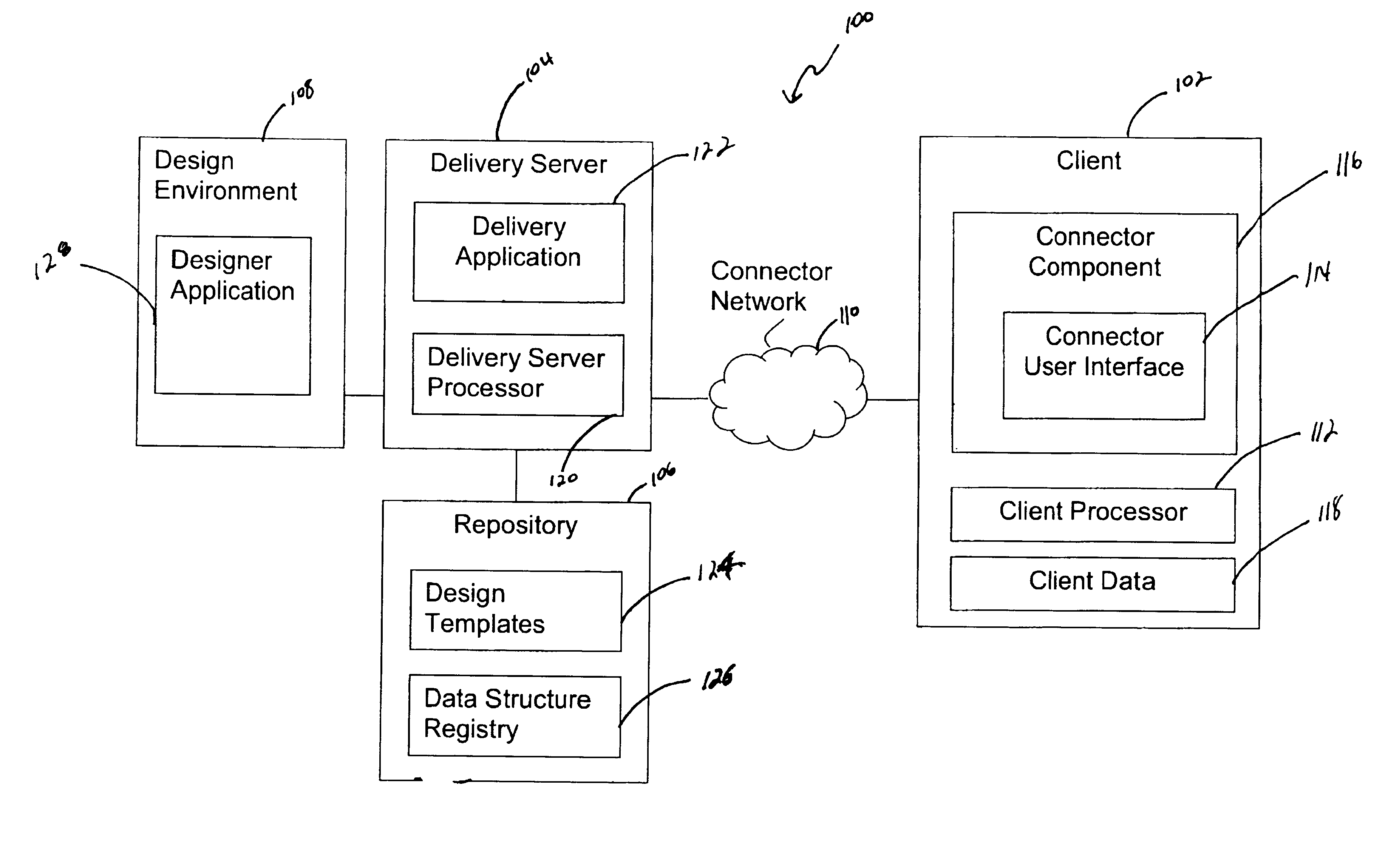 Method and system for replacing data in a structured design template