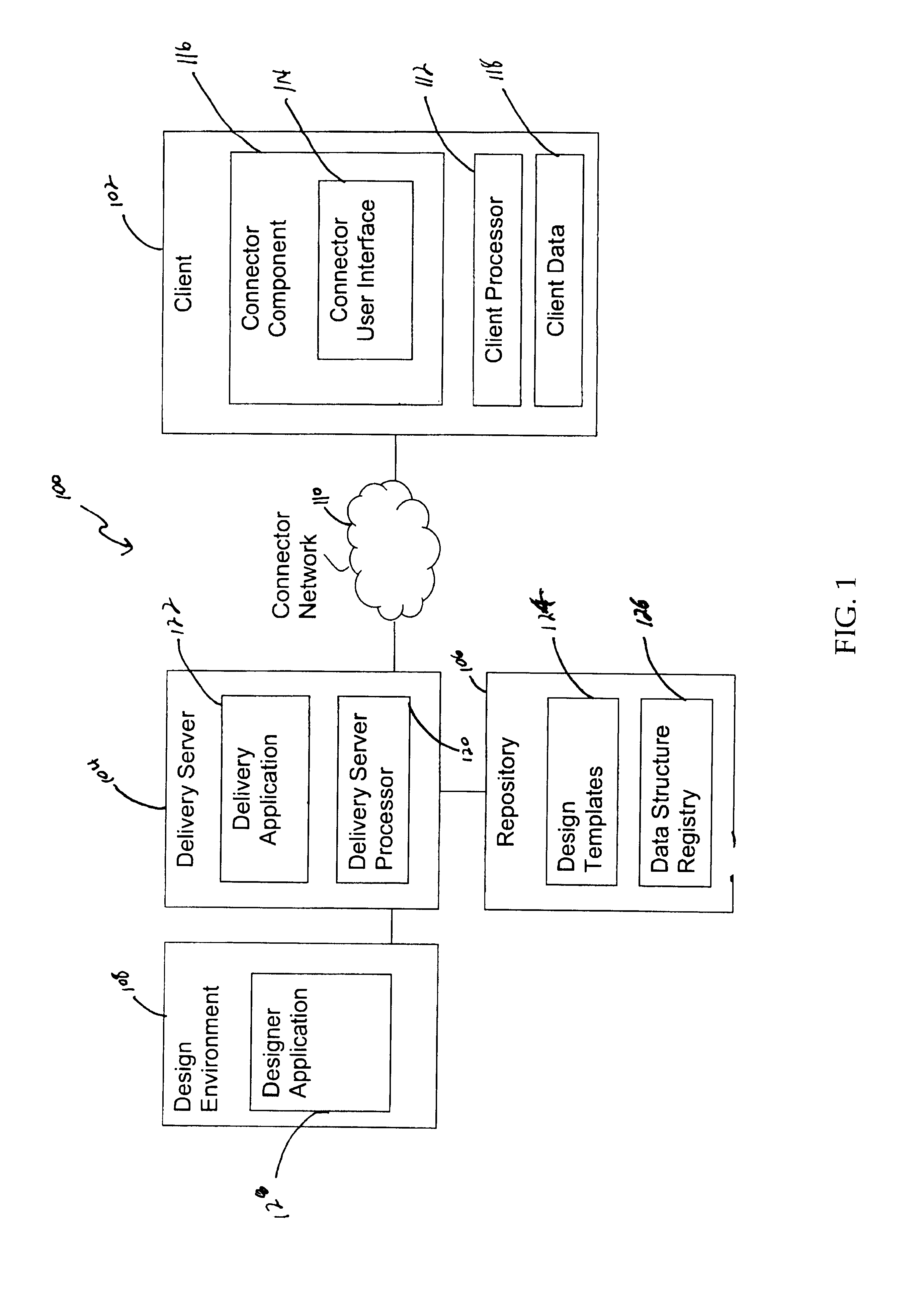 Method and system for replacing data in a structured design template