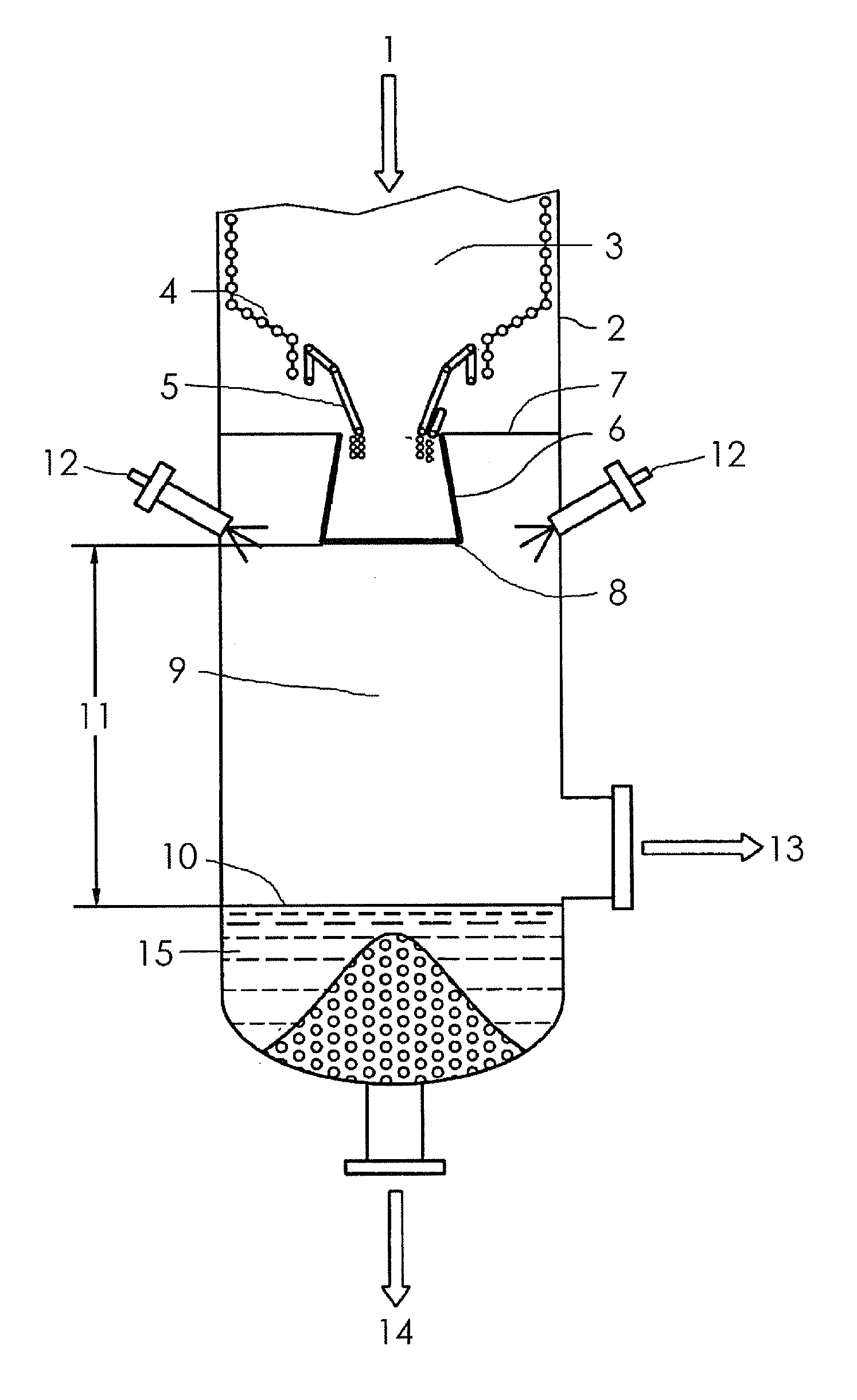 Uncooled protective slag discharge tube