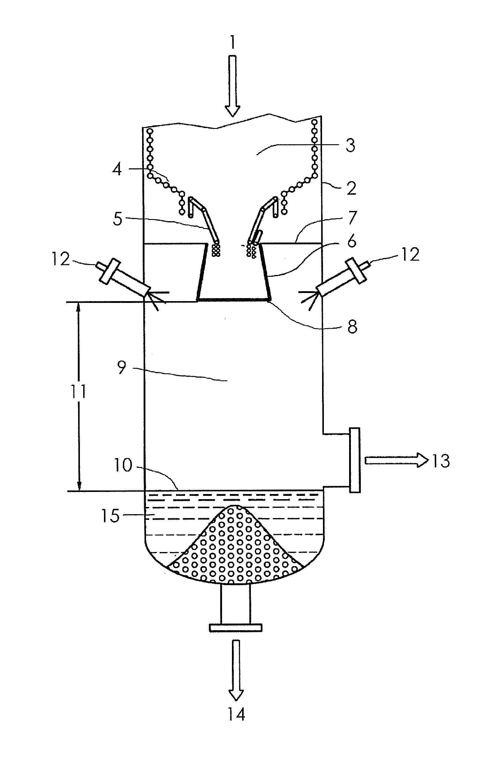 Uncooled protective slag discharge tube