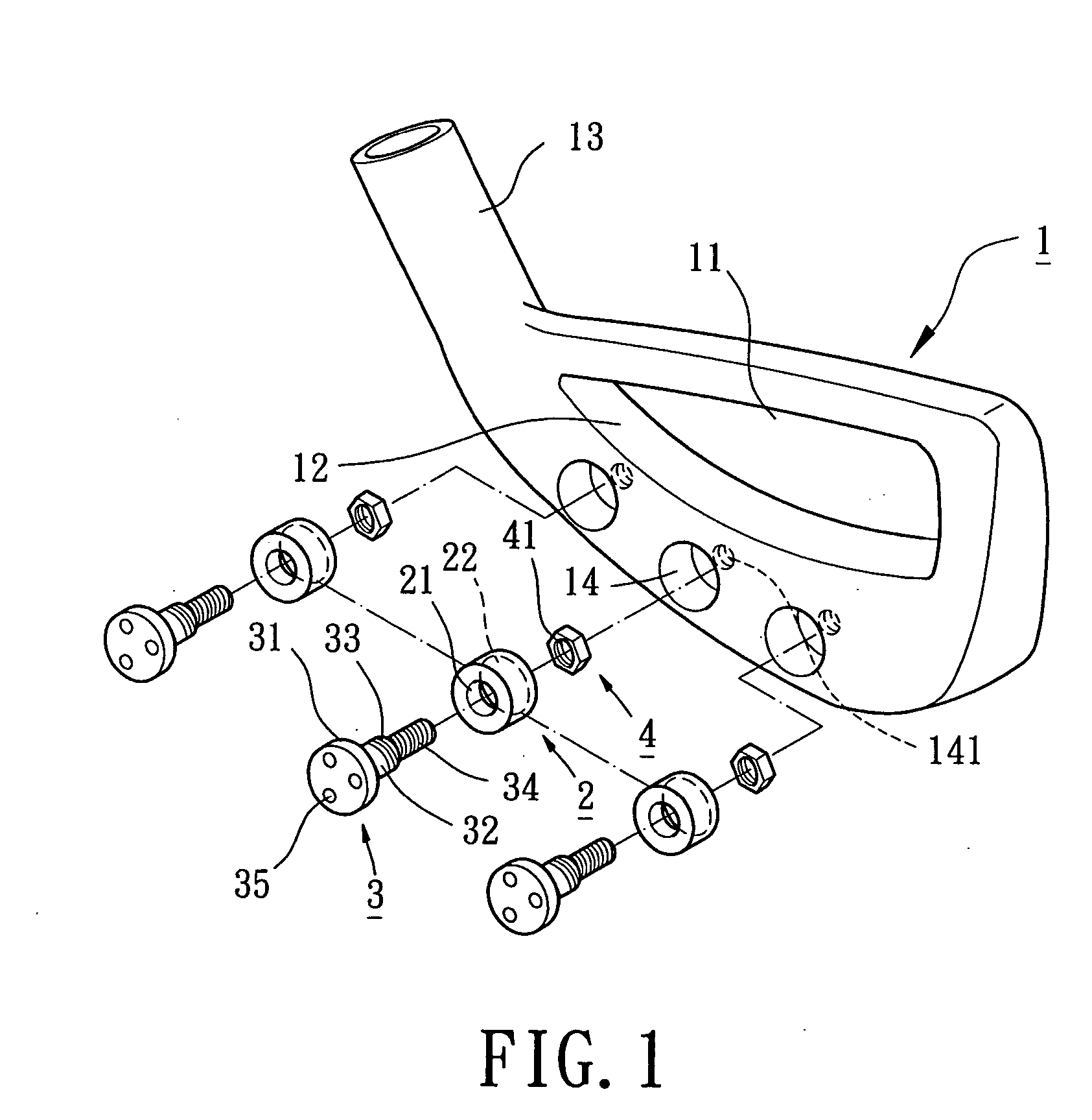 Golf club head with weight member assembly