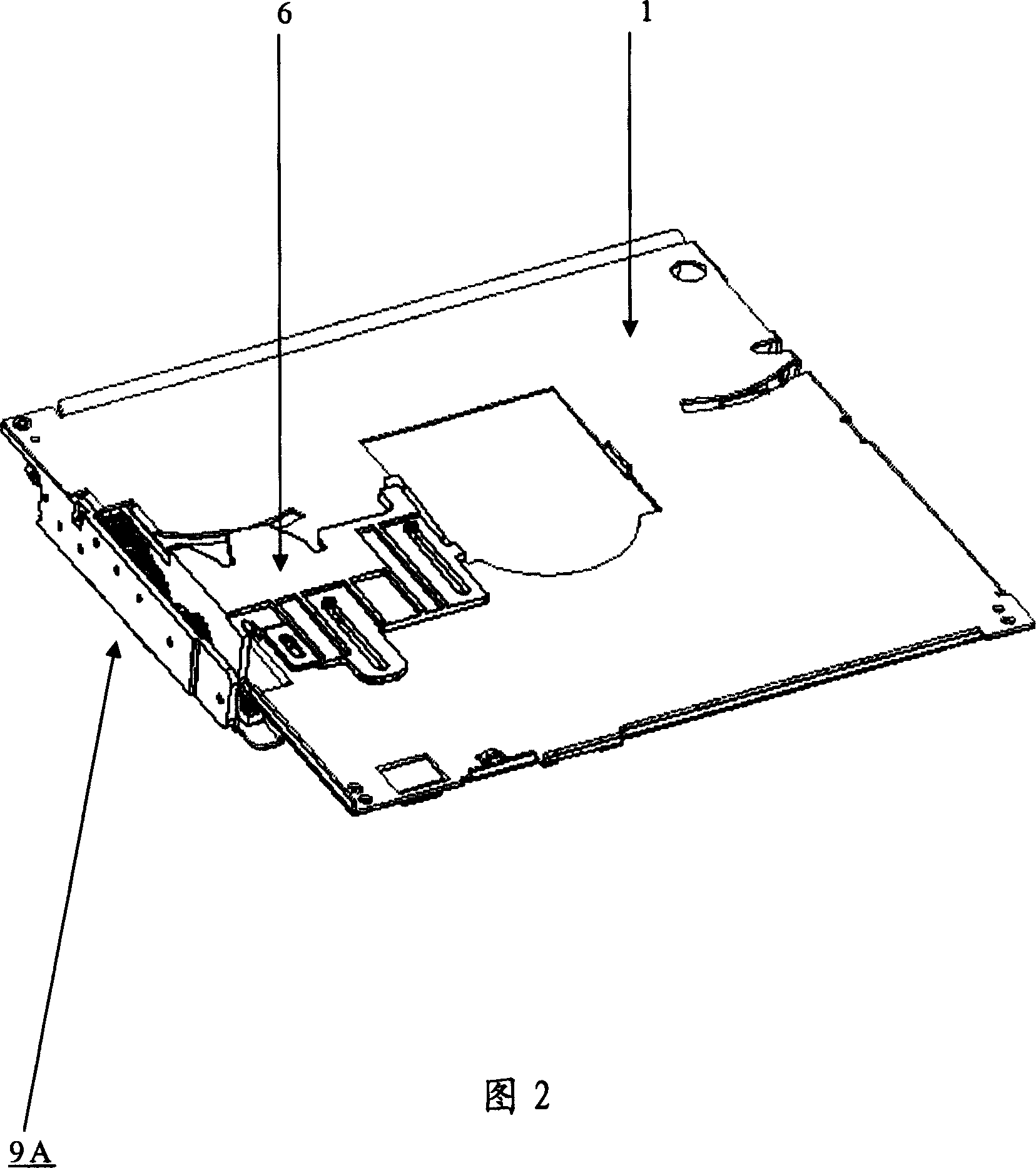 Suction optical disk unit speed-reducing device