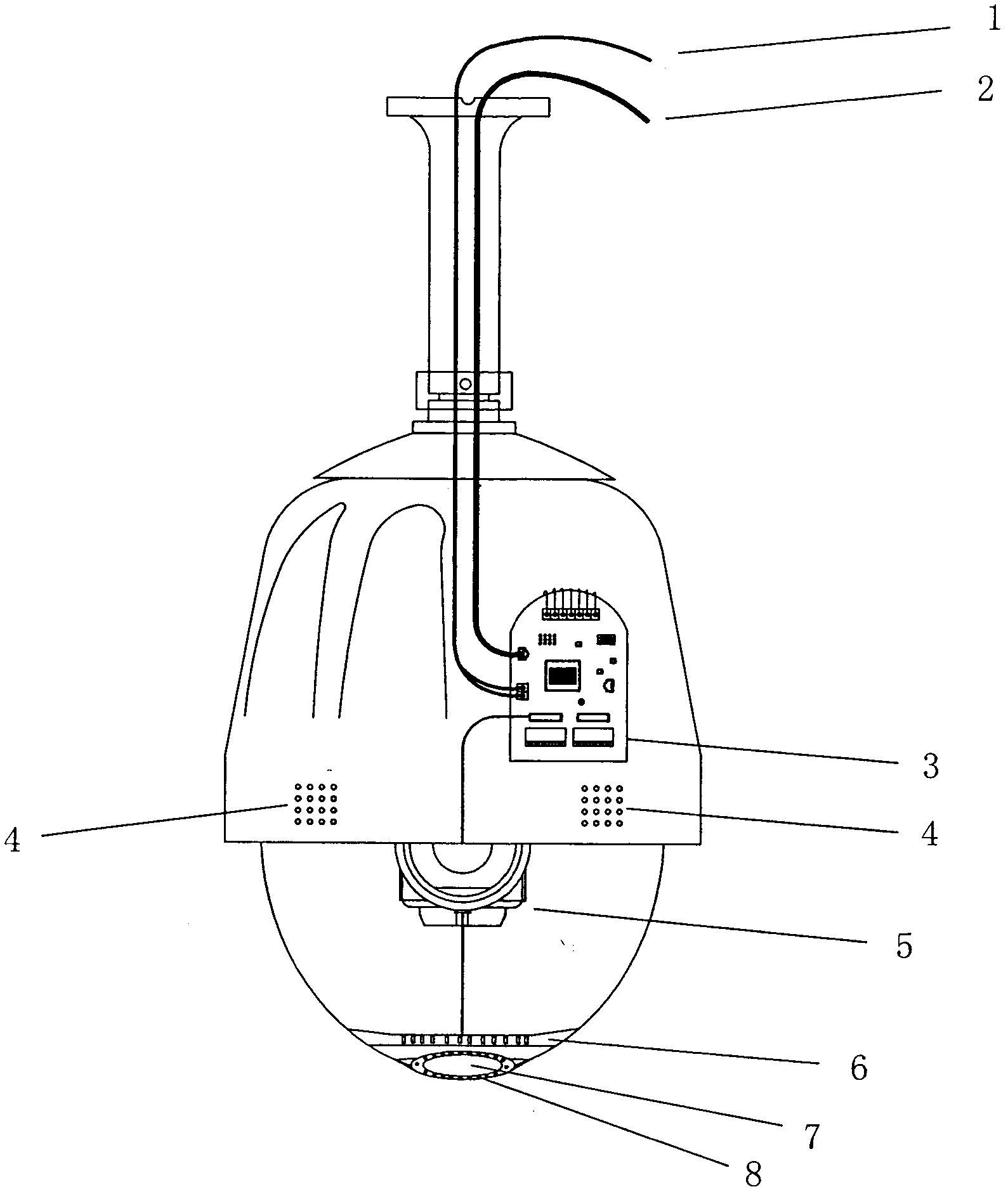 Novel network full-view fastball camera