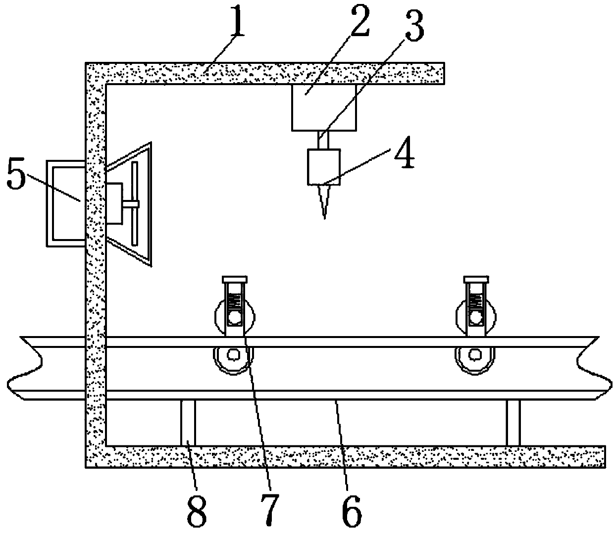 Spandex fiber chipping device