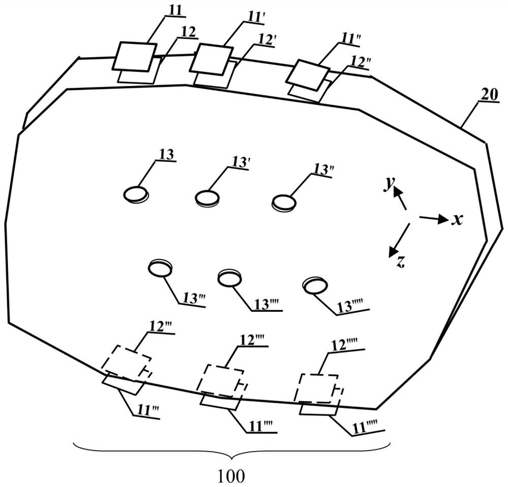 Near-to-eye display module for relieving constraint of fixed focusing surface