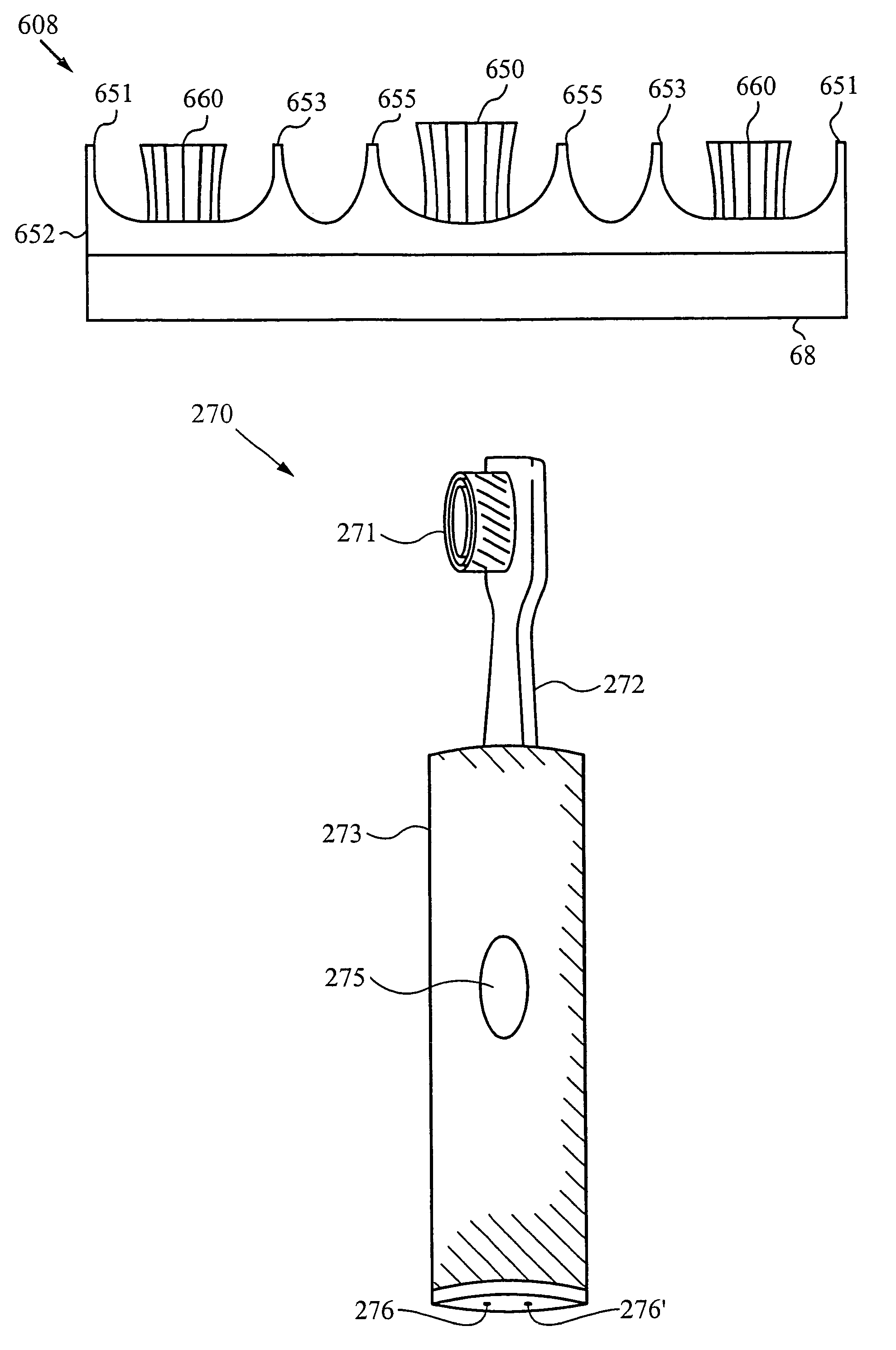 Dentition cleaning device and system