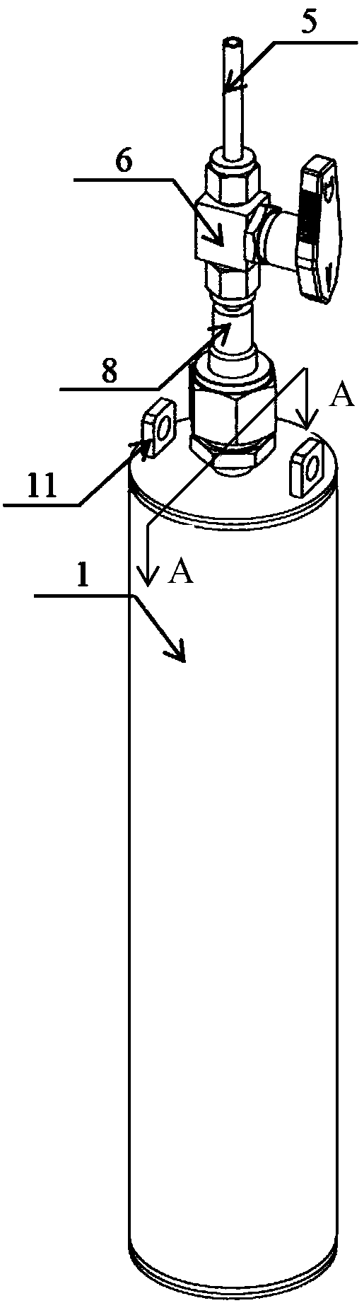 Method for simulating the study on hydrogen generation in process of radioactive solid waste disposal