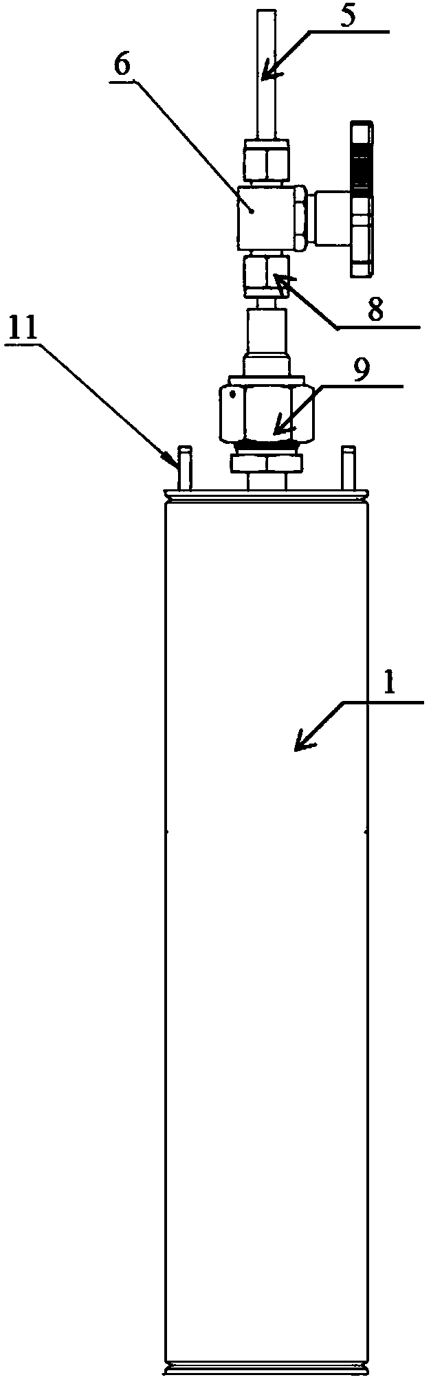 Method for simulating the study on hydrogen generation in process of radioactive solid waste disposal