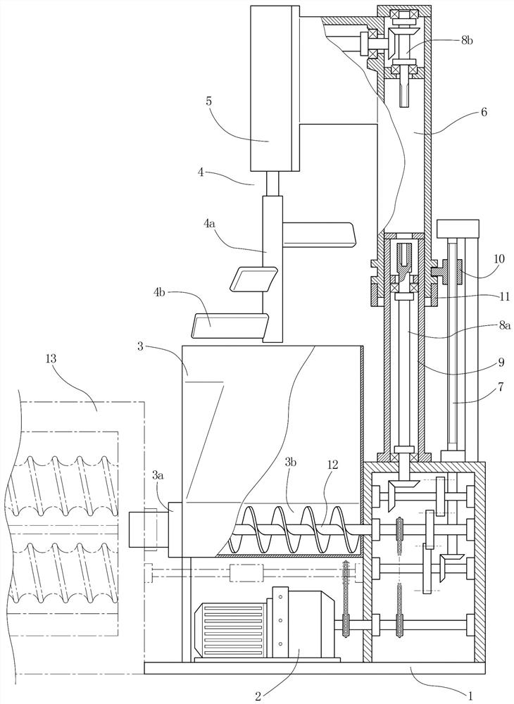 Kneading type wheaten food processing device