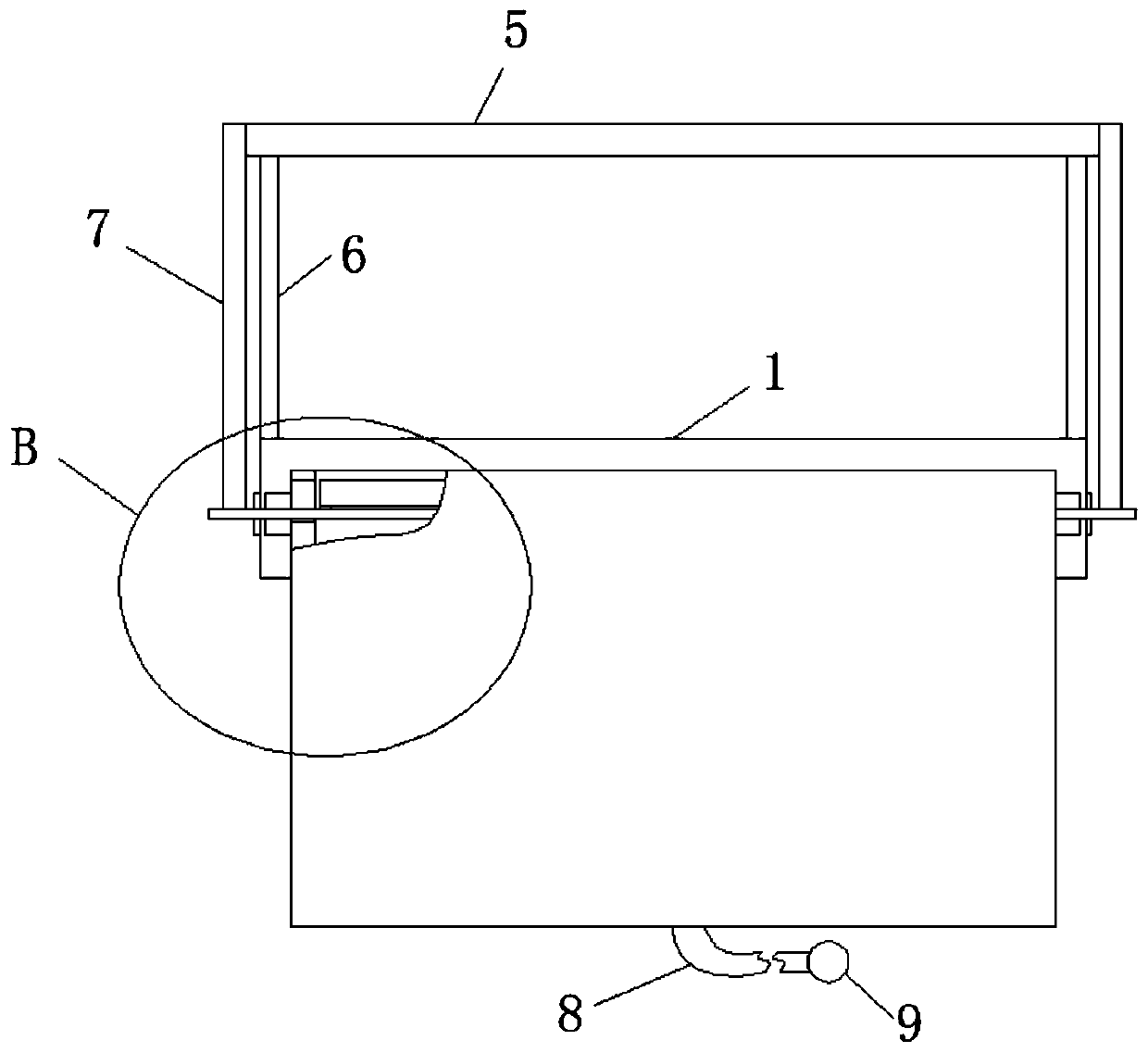 Transverse cutting device for extruded polystyrene foam plate production equipment