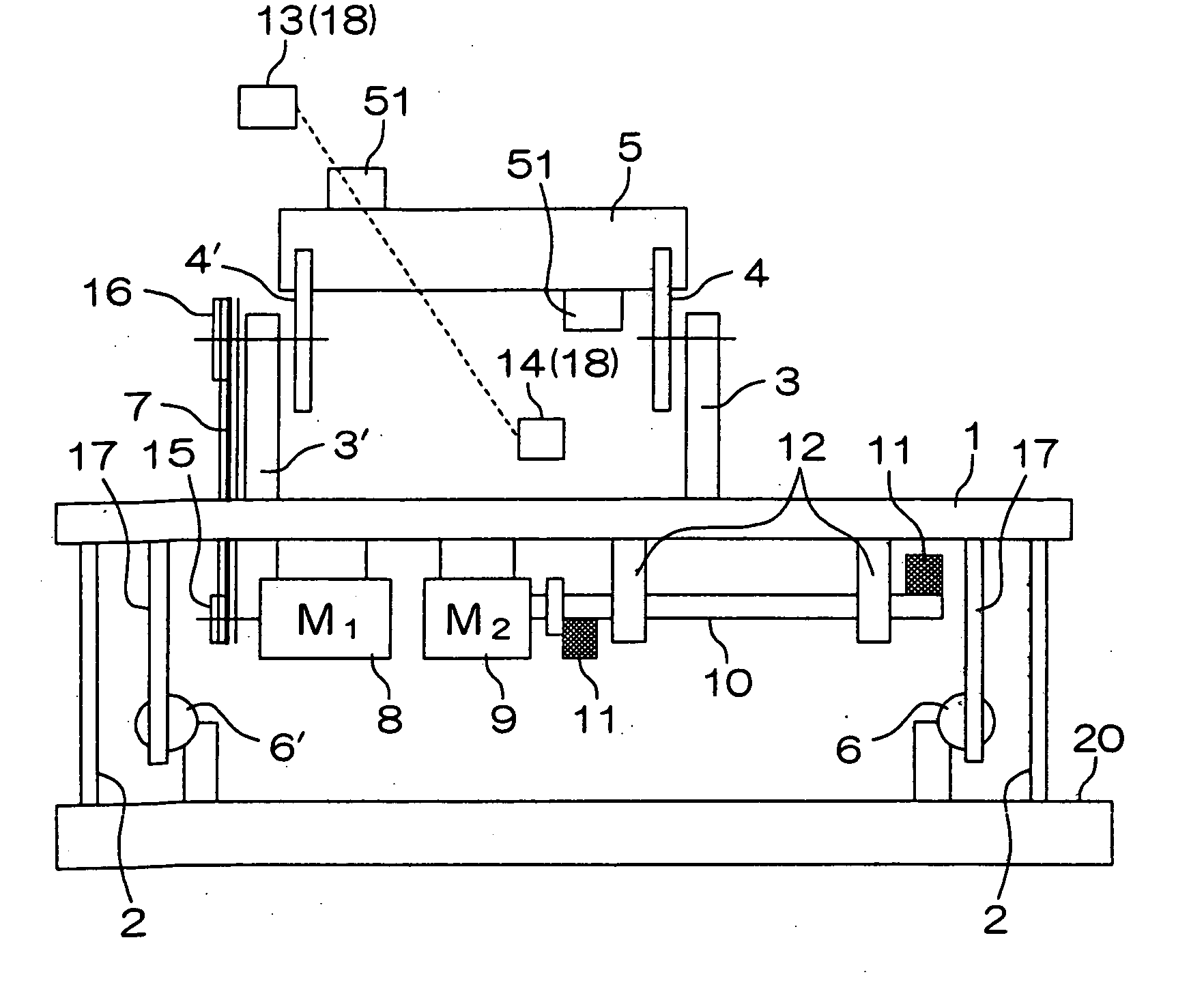 Dynamic balance testing machine