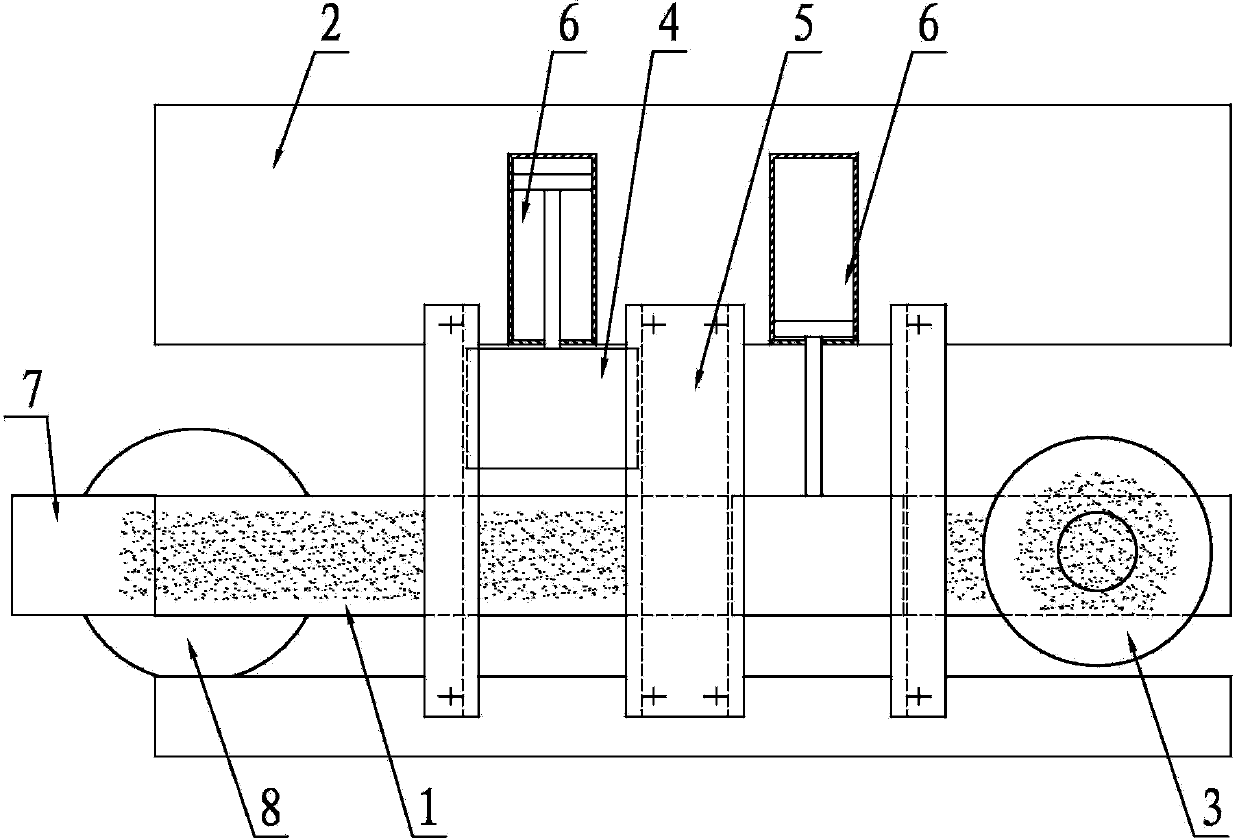 Attraction and removing equipment for clearing away magnetic impurities in scrap silicon materials