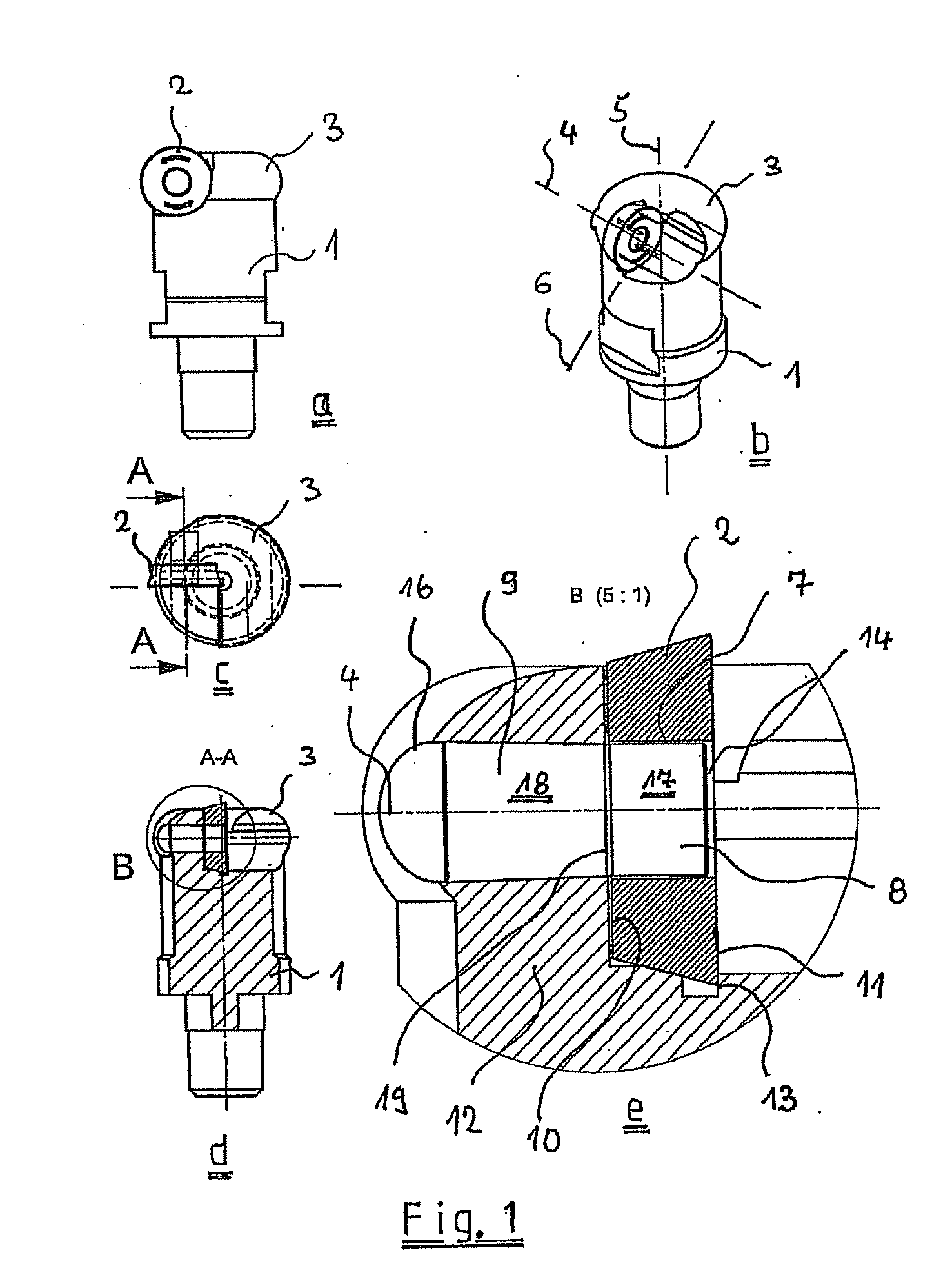 Milling tool for machining work pieces