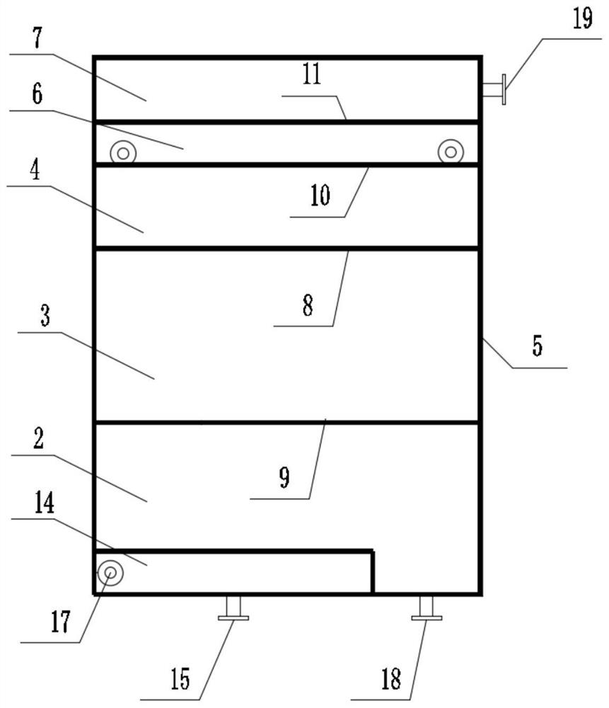 An oil-water separation device and oily sludge drying system