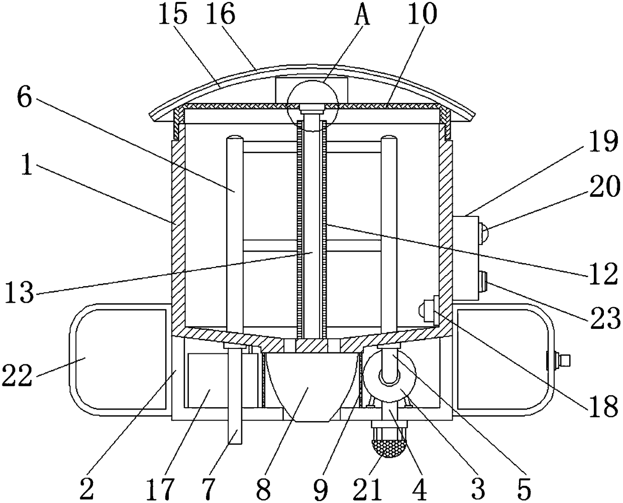 Artificial intelligence automatic feeding device for fish pond