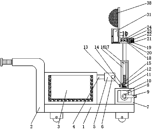 Easy-to-use Prunus salicina Lindl. collecting device for garden