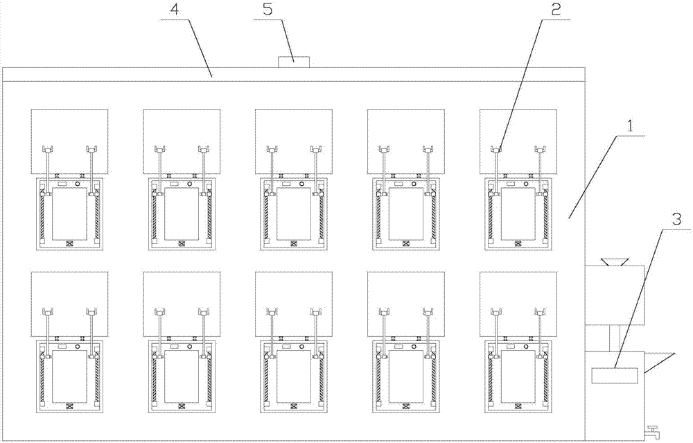 Anti-freezing urban afforesting wall applicable to greenhouse plant growth