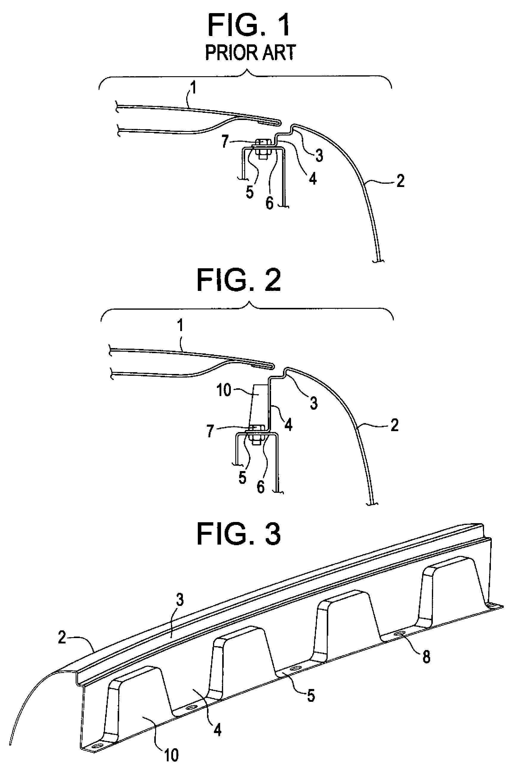 Energy absorbing vehicle fender