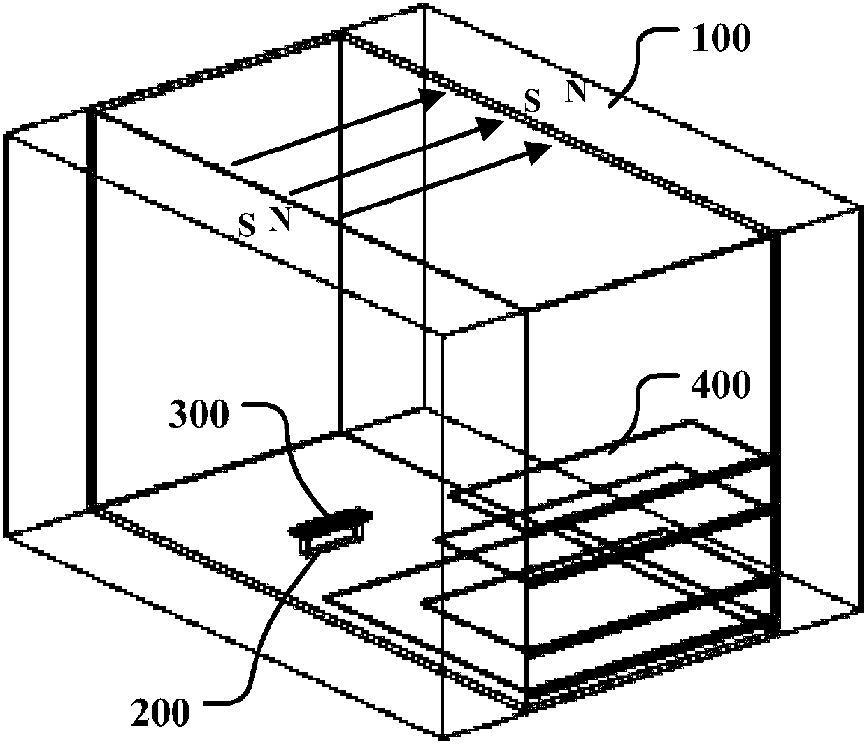 An eccentric particle collection device with magnetic field rotation