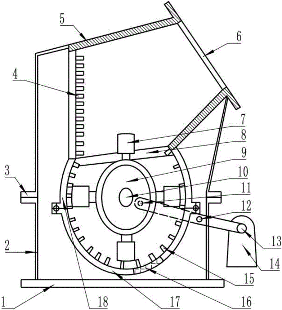 Pulverizer used for pulverizing coal gangue