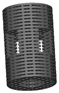 Biological scaffold manufacturing method based on 3D printing and biological scaffold