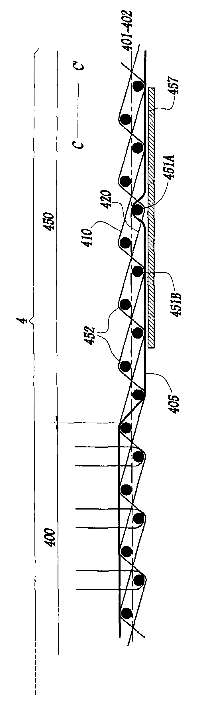 Weaving method for making a heating textile web and heating textile web