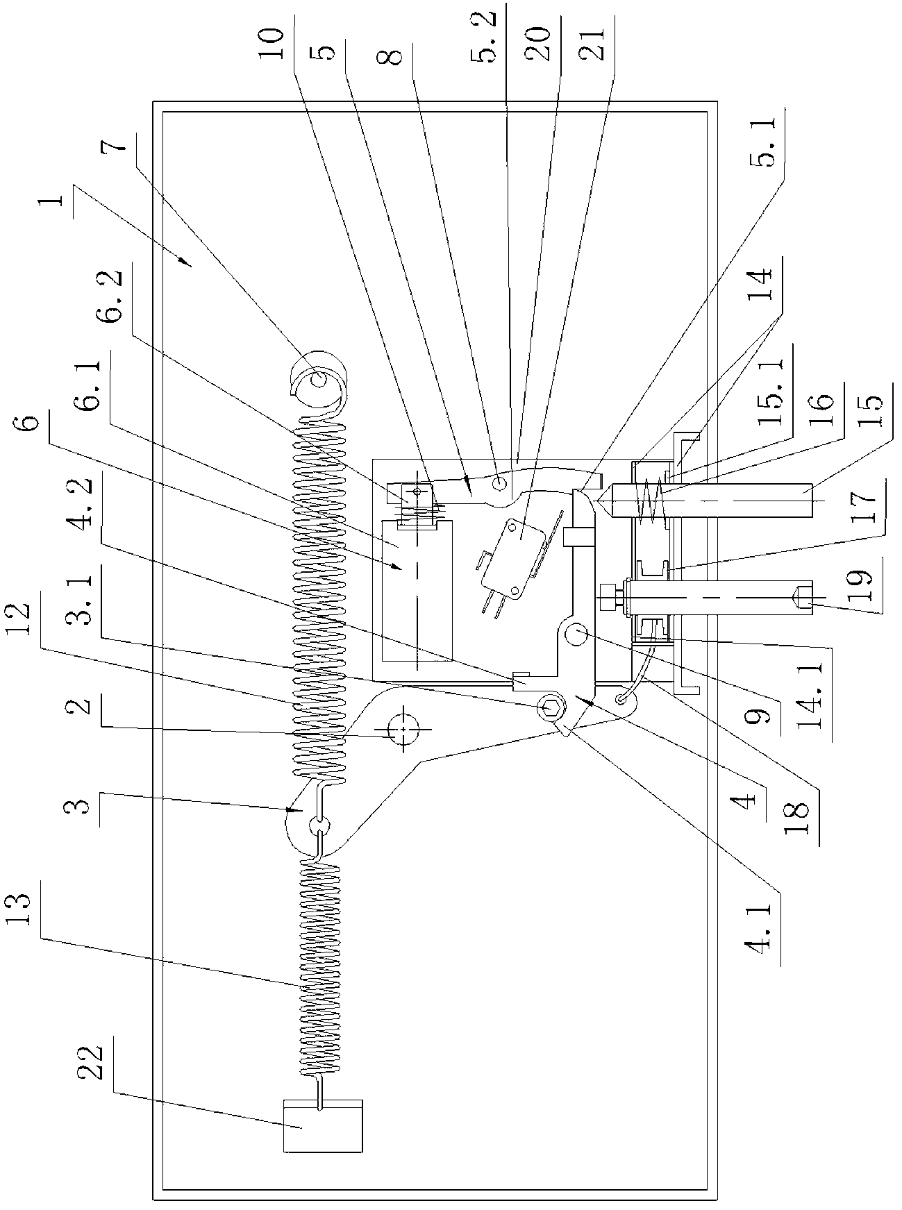 Actuating mechanism of fireproof smoke exhaust valve