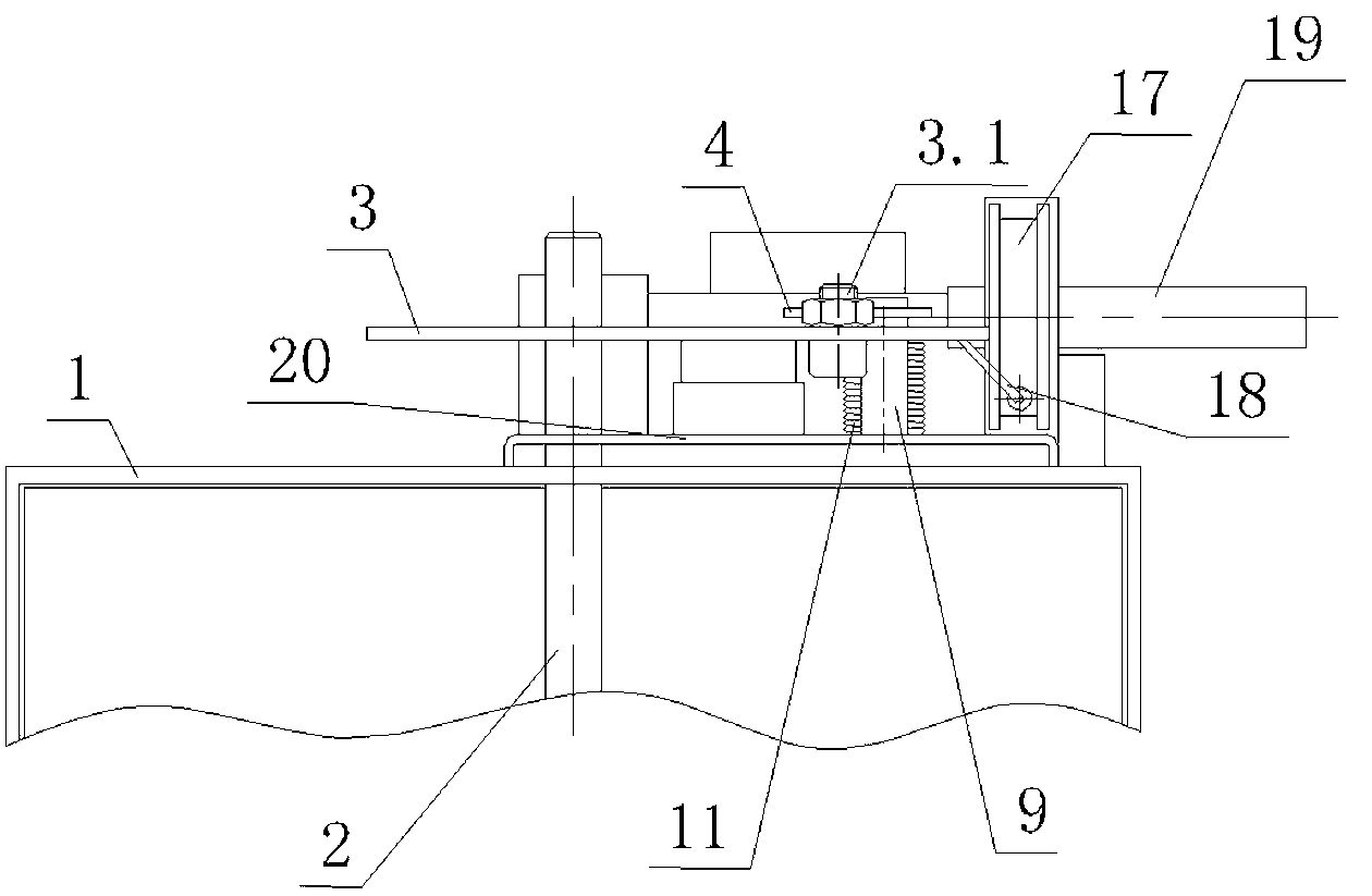 Actuating mechanism of fireproof smoke exhaust valve