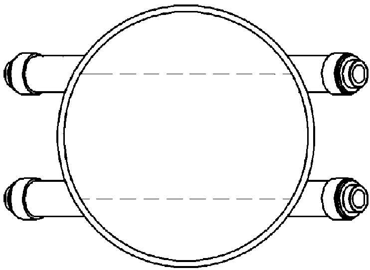 Structure and mounting method of flow measurement sensor based on transit time method