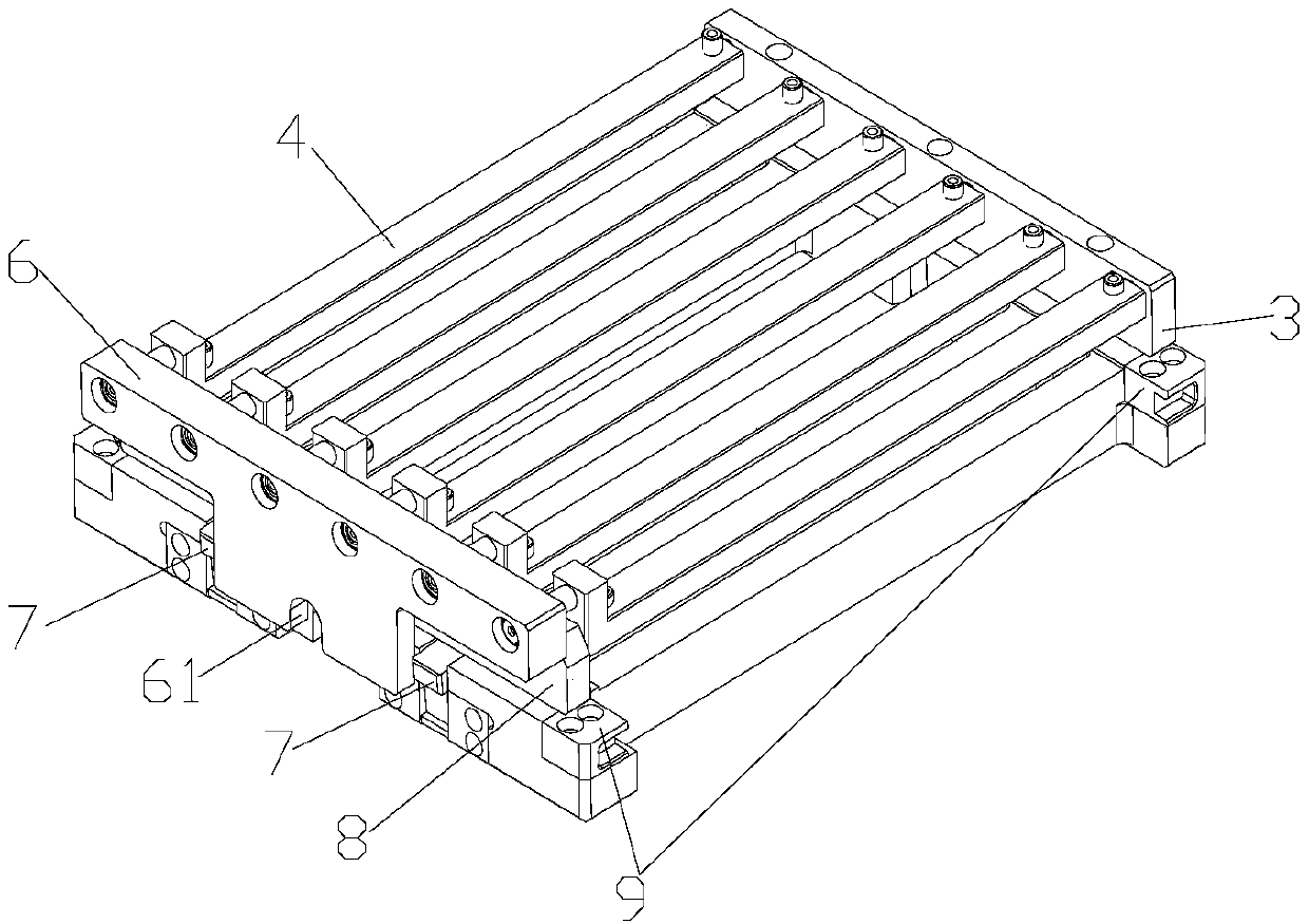 Mobile phone camera module welding and fixing device and welding fixing method thereof