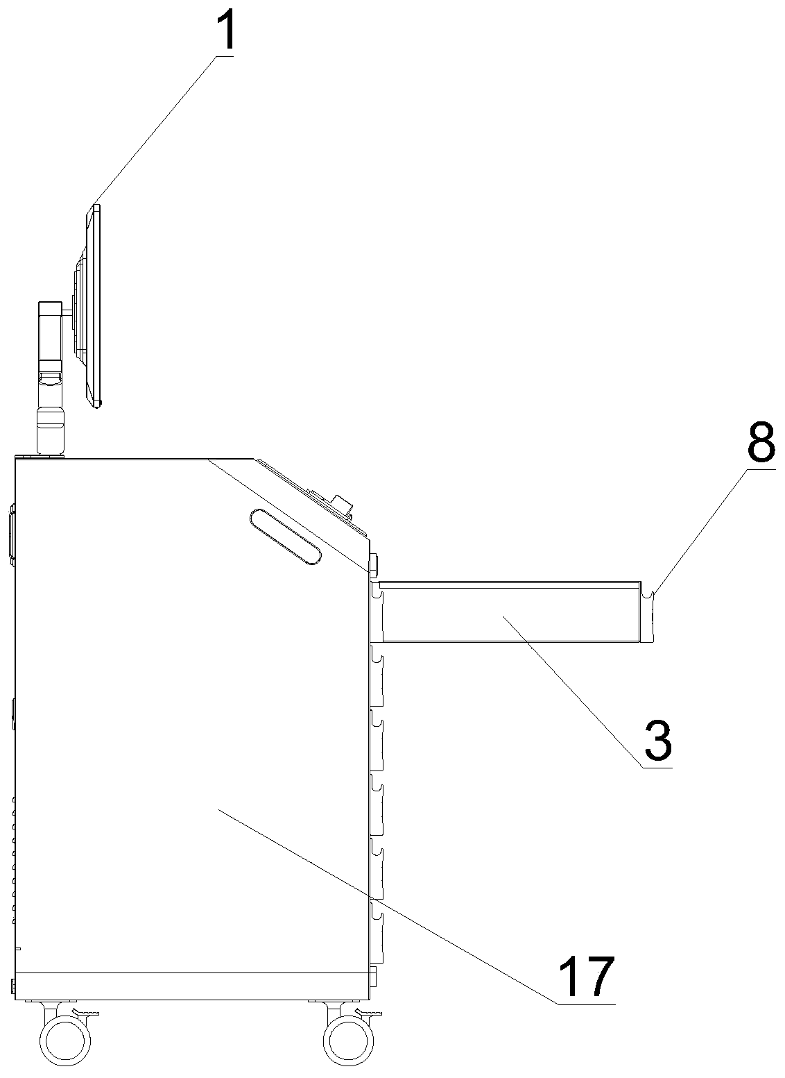 Intelligent drawer device for narcotic and psychotropic drugs in operation room