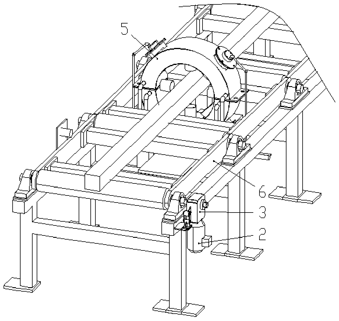 Weight measuring device for steel rolling production and conveying device and method