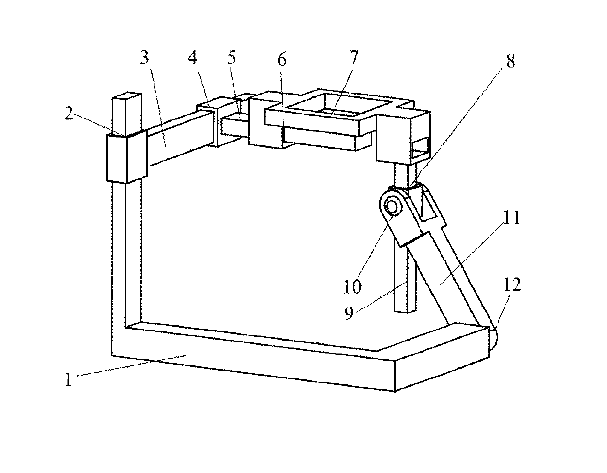 Two-freedom-degree mobile decoupling parallel robot mechanism