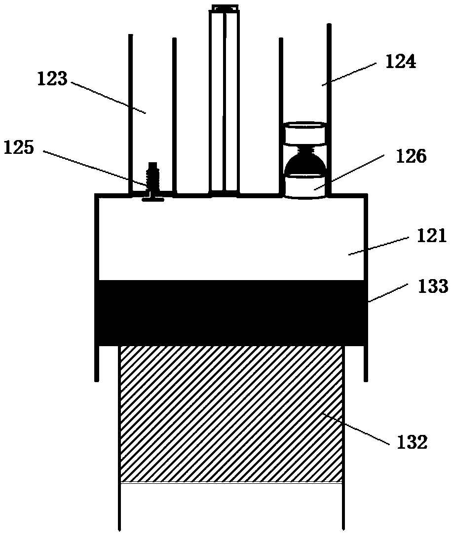 High-pressure gas generating device and high-pressure accurate combustion characteristic testing system