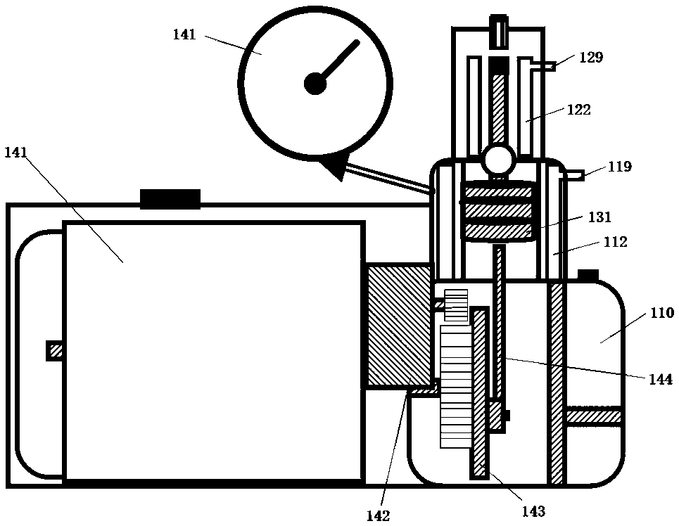 High-pressure gas generating device and high-pressure accurate combustion characteristic testing system