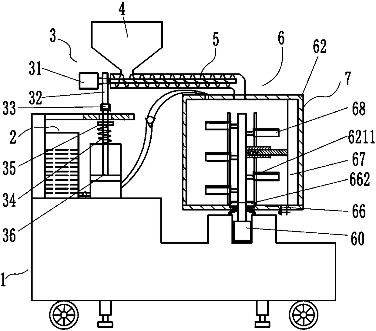 Engineering cement mixing device