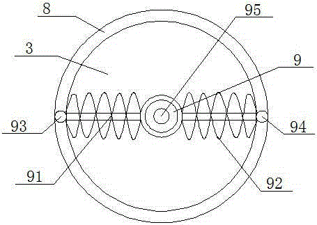 Coal briquette crashing device used for boiler