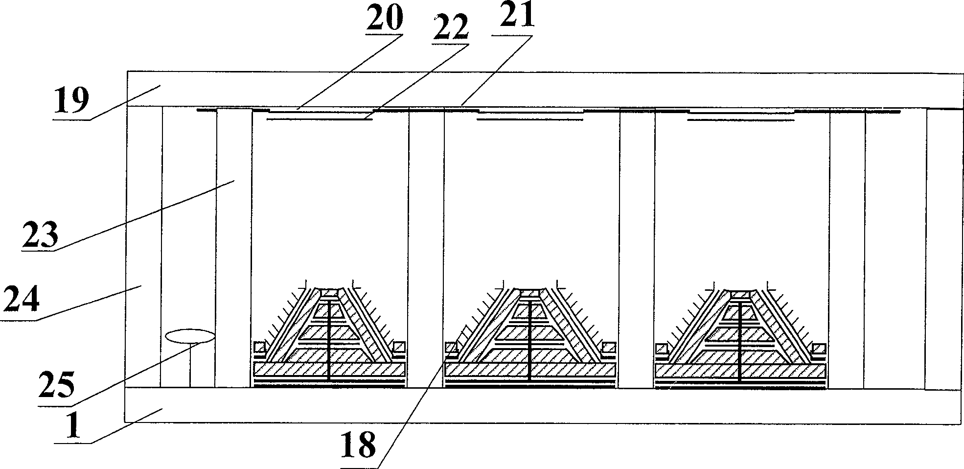 Multiple coaxial cylindrical surface side grid control type flat panel display and its manufacturing technique