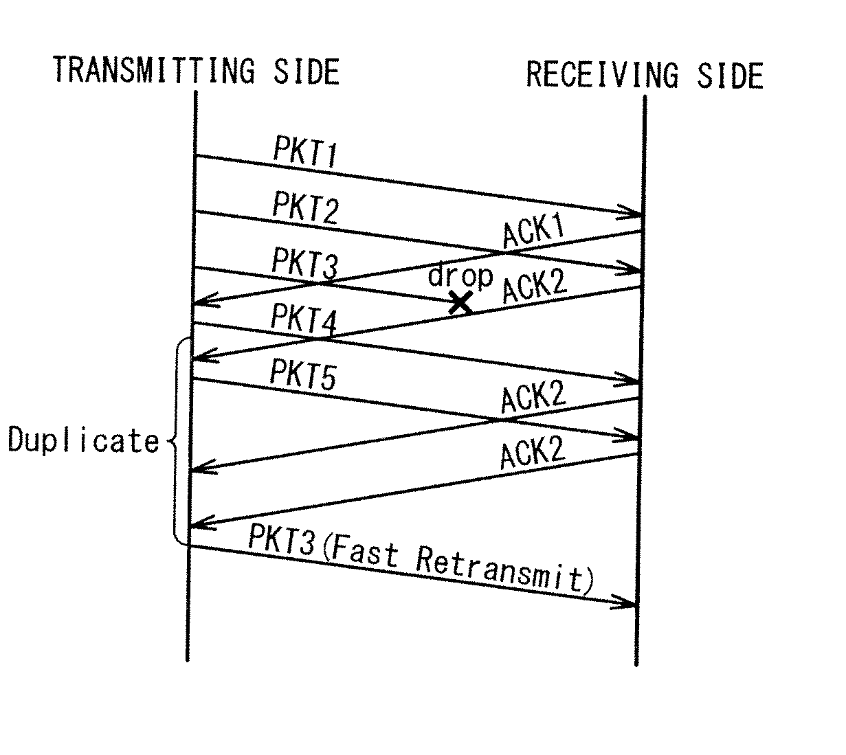 Packet retransmission control system, method and program