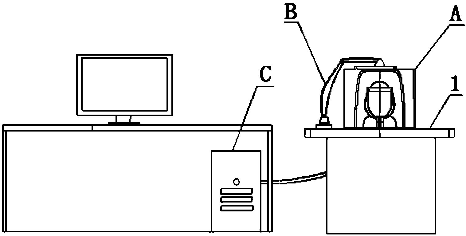 Horizontal cervical vertebra tractor with facial recognition function