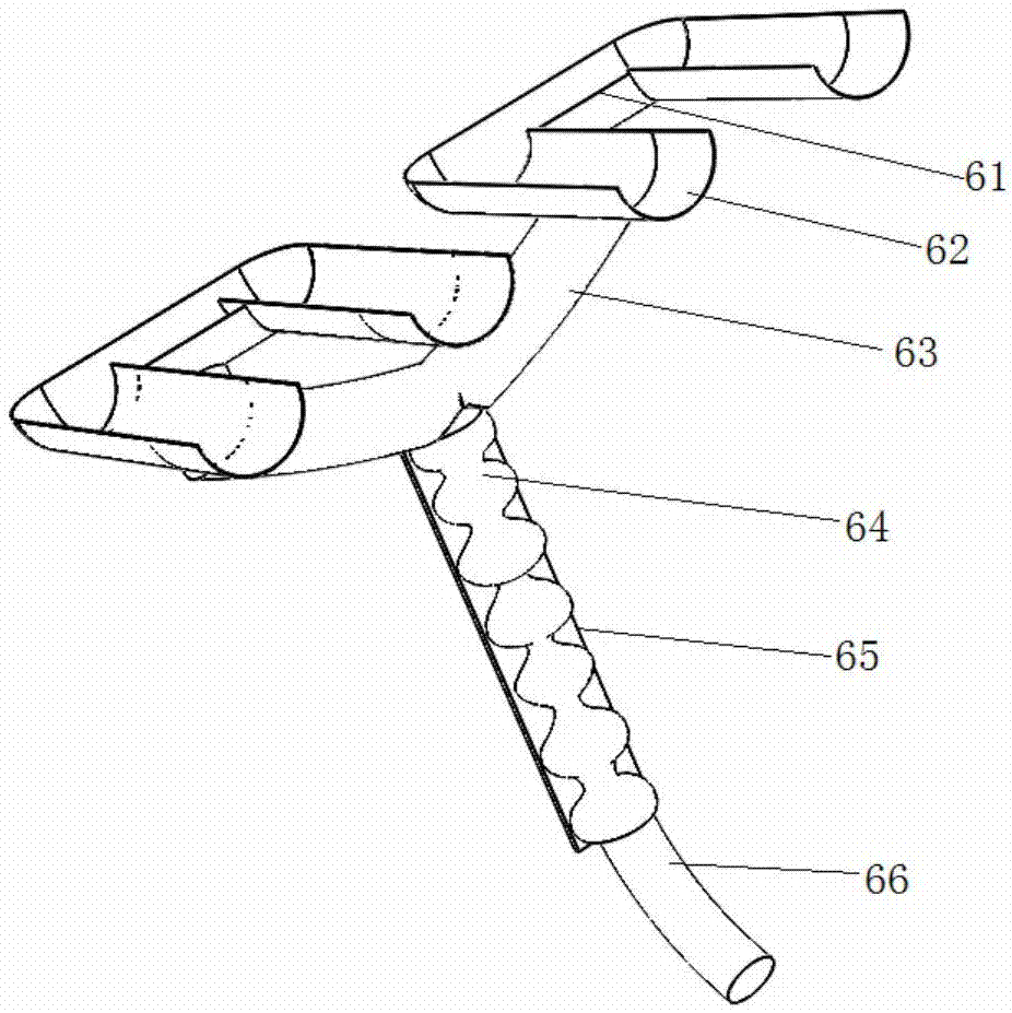 Fruit conveying system and fruit picking robot