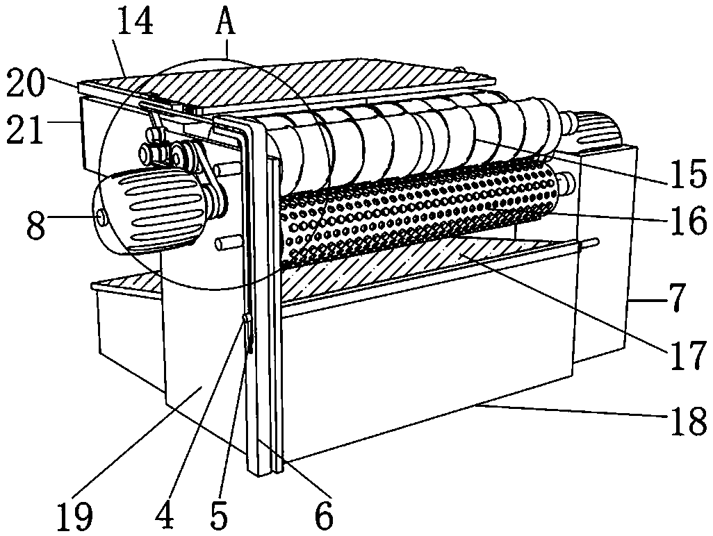 Shell-breaking device for peanut production and planting