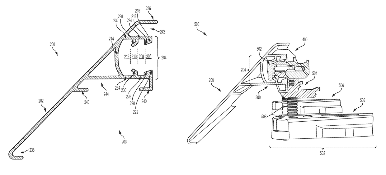 Photovoltaic array skirt and mounting hardware